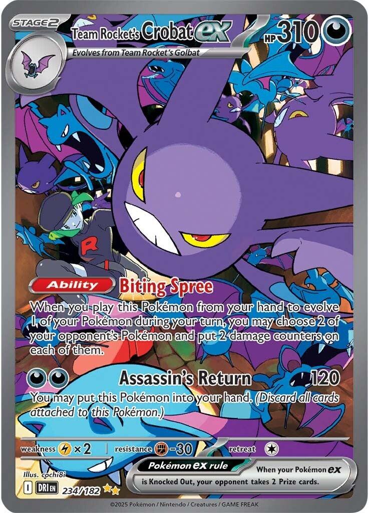 Team Rocket's Crobat ex (234/182) [Scarlet & Violet: Destined Rivals] | Local Legends