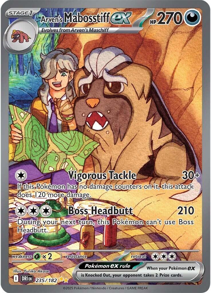 Arven's Mabosstiff ex (235/182) [Scarlet & Violet: Destined Rivals] | Local Legends