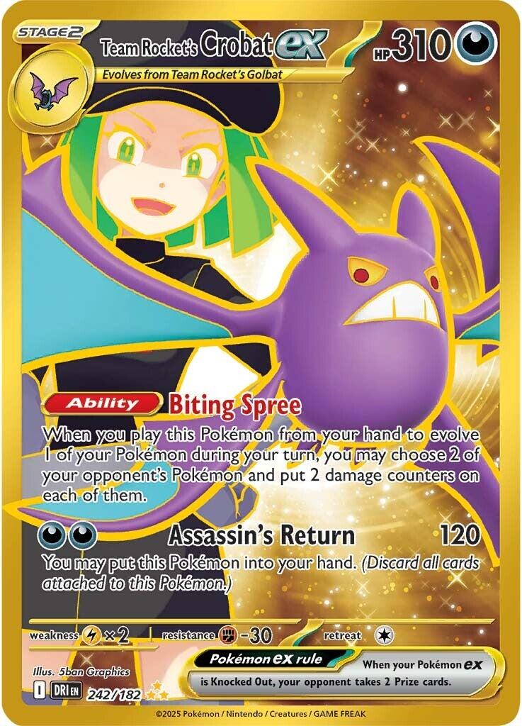Team Rocket's Crobat ex (242/182) [Scarlet & Violet: Destined Rivals] | Local Legends