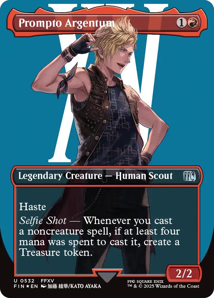 Prompto Argentum (Borderless) (Surge Foil) [FINAL FANTASY] | Local Legends