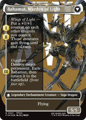 Dion, Bahamut's Dominant // Bahamut, Warden of Light (Borderless) (Surge Foil) [FINAL FANTASY] | Local Legends