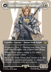 Dion, Bahamut's Dominant // Bahamut, Warden of Light (Borderless) (Surge Foil) [FINAL FANTASY] | Local Legends