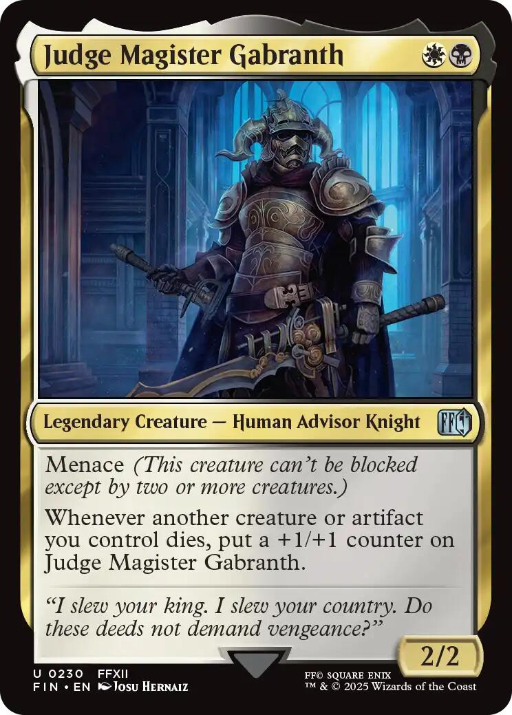 Judge Magister Gabranth | Local Legends