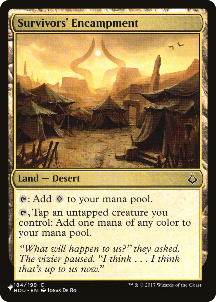 Survivors' Encampment [The List] | Local Legends
