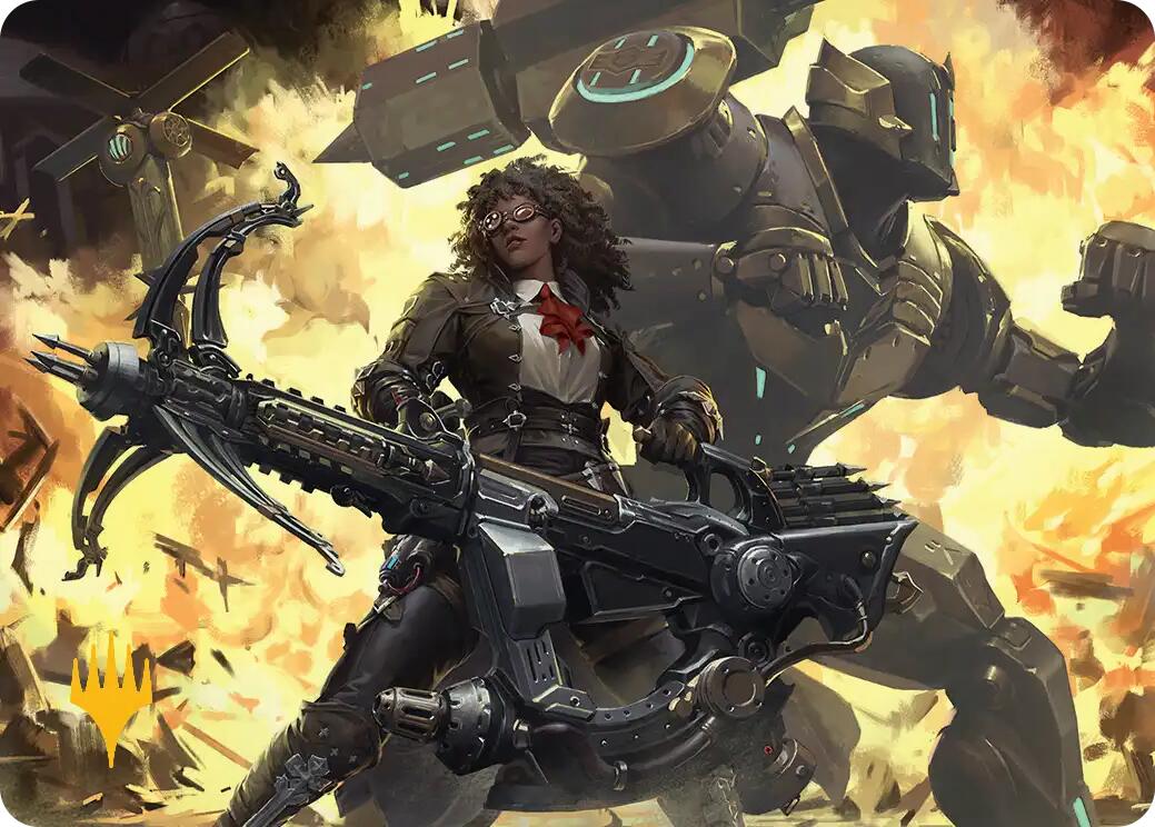 Machinist's Arsenal Art Card (Gold-Stamped Planeswalker Symbol) [FINAL FANTASY Art Series] | Local Legends