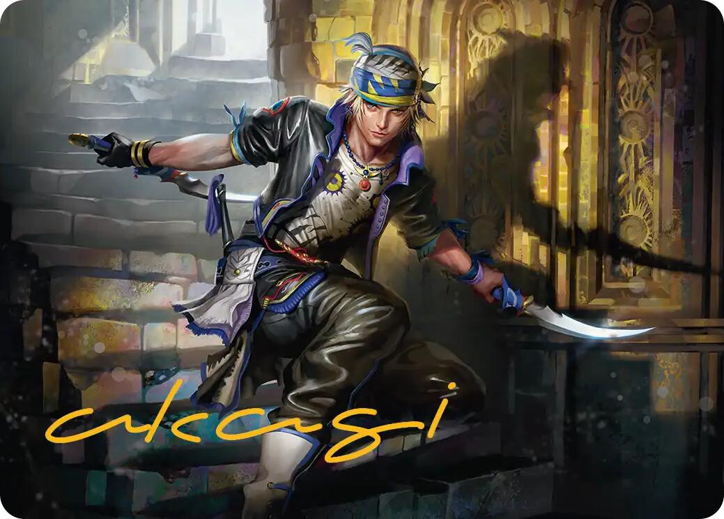 Locke Cole Art Card (Gold-Stamped Signature) [FINAL FANTASY Art Series] | Local Legends