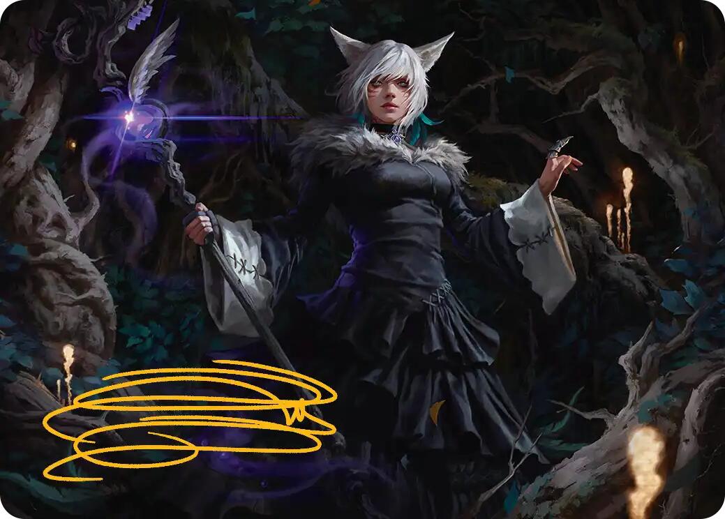 Y'shtola, Night's Blessed Art Card (21) (Gold-Stamped Signature) [FINAL FANTASY Art Series] | Local Legends