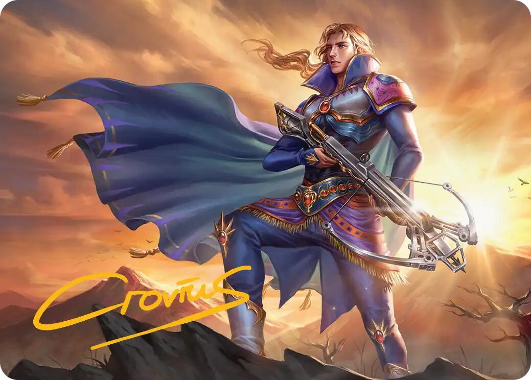 Edgar, Master Machinist Art Card (Gold-Stamped Signature) [FINAL FANTASY Art Series] | Local Legends