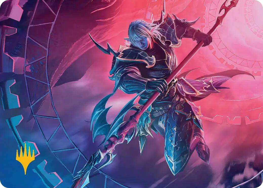 Estinien Varlineau Art Card (Gold-Stamped Planeswalker Symbol) [FINAL FANTASY Art Series] | Local Legends
