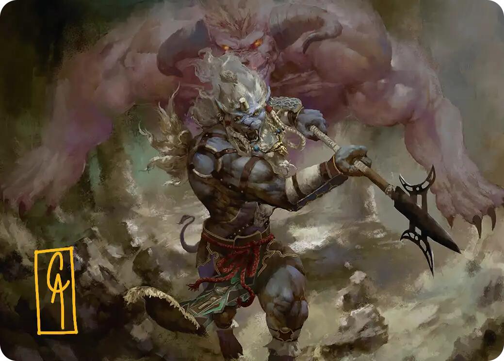 Kimahri, Valiant Guardian Art Card (Gold-Stamped Signature) [FINAL FANTASY Art Series] | Local Legends