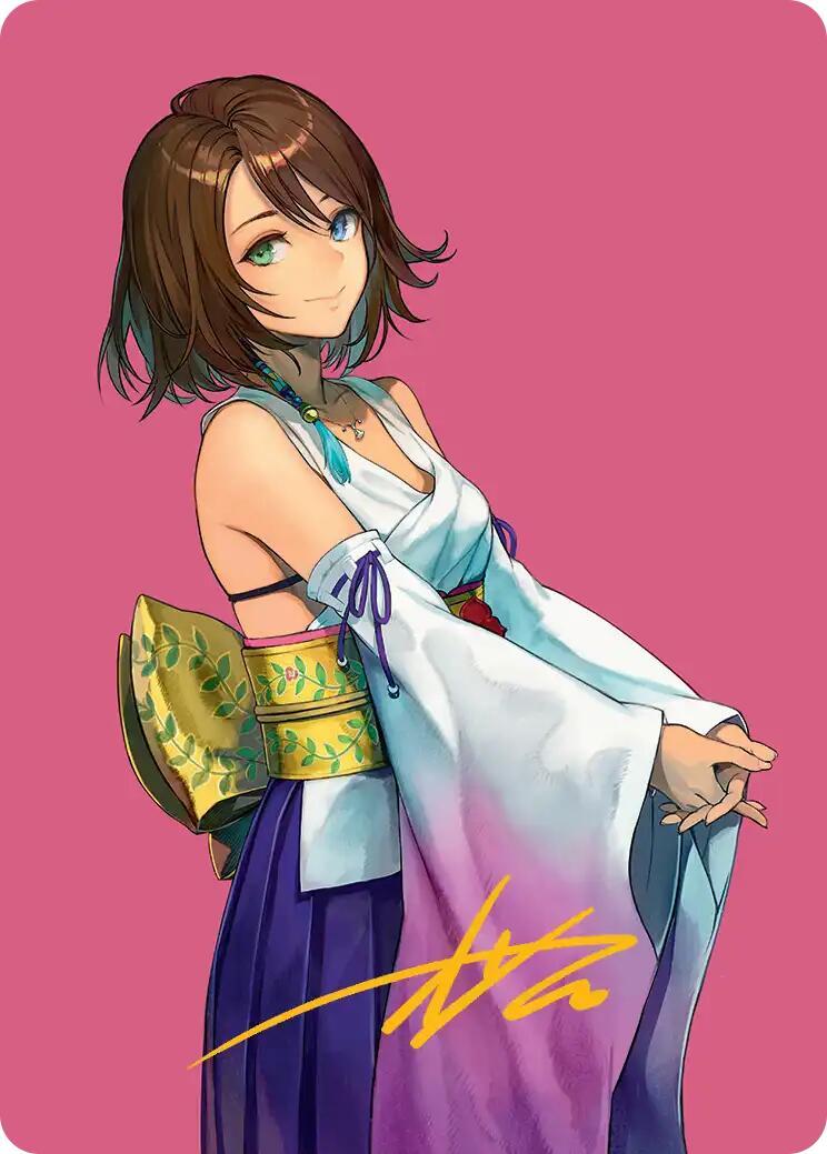 Yuna, Hope of Spira Art Card (Gold-Stamped Signature) [FINAL FANTASY Art Series] | Local Legends