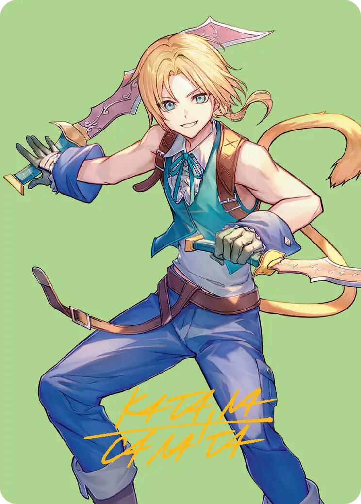 Zidane, Tantalus Thief Art Card (Gold-Stamped Signature) [FINAL FANTASY Art Series] | Local Legends