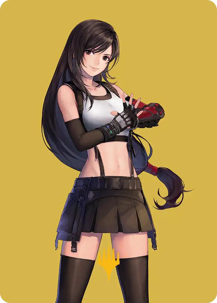 Tifa, Martial Artist Art Card (Gold-Stamped Planeswalker Symbol) [FINAL FANTASY Art Series] | Local Legends