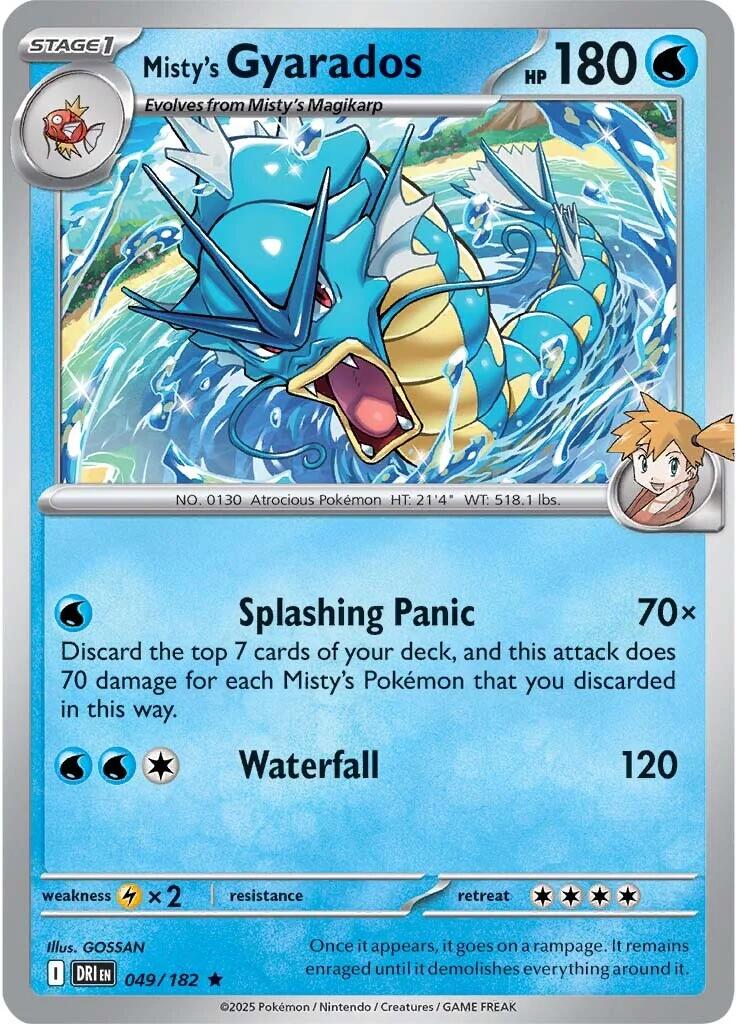 Misty's Gyarados (049/182) (Deck Exclusive) [Scarlet & Violet: Destined Rivals] | Local Legends