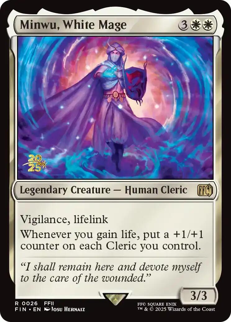 Minwu, White Mage [FINAL FANTASY Prerelease Promo] | Local Legends