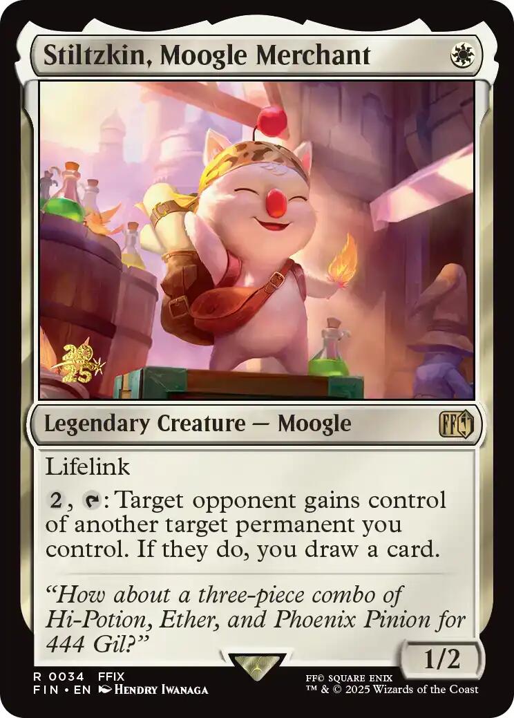 Stiltzkin, Moogle Merchant [FINAL FANTASY Prerelease Promo] | Local Legends