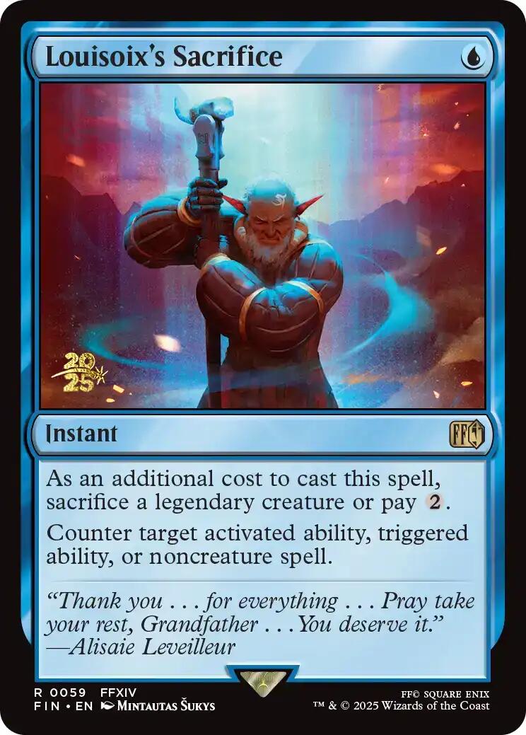 Louisoix's Sacrifice [FINAL FANTASY Prerelease Promo] | Local Legends