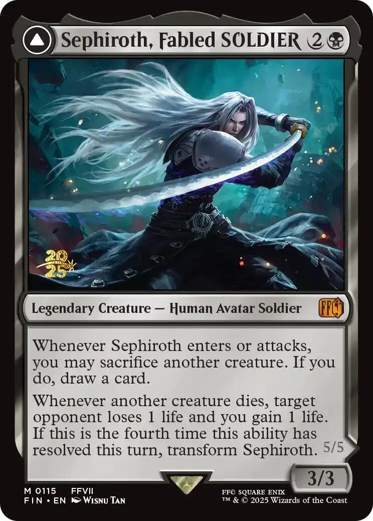 Sephiroth, Fabled SOLDIER [FINAL FANTASY Prerelease Promo] | Local Legends