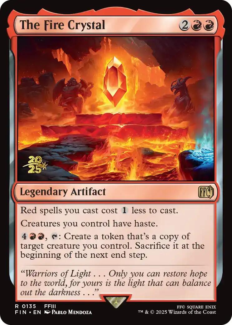 The Fire Crystal [FINAL FANTASY Prerelease Promo] | Local Legends