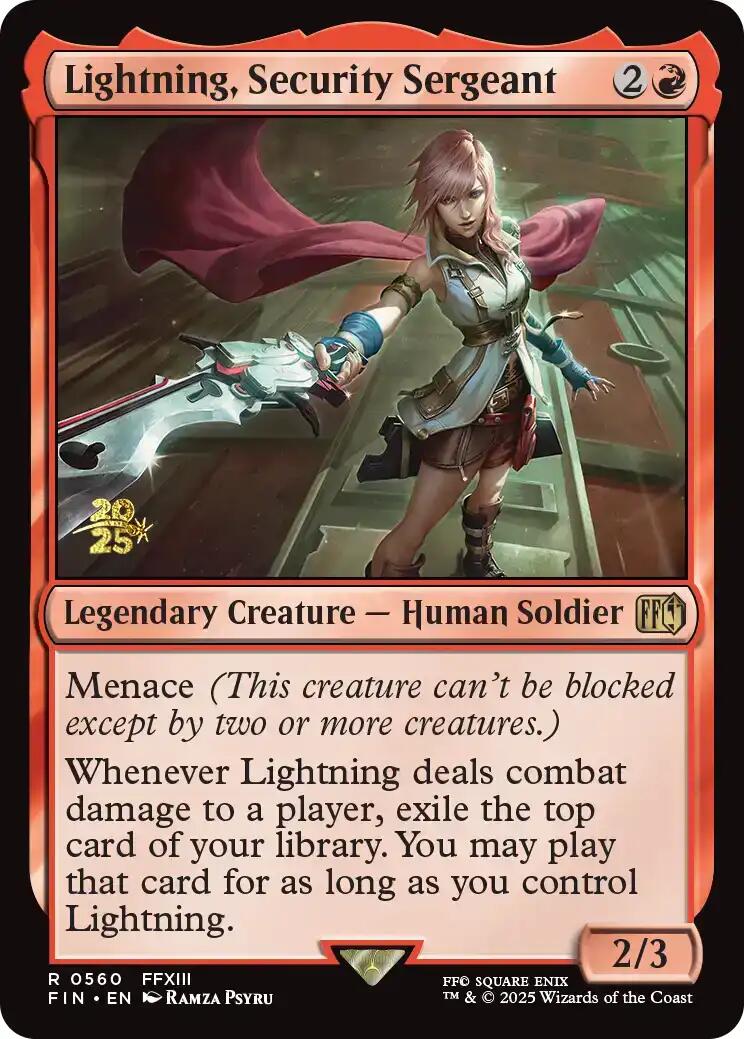 Lightning, Security Sergeant [FINAL FANTASY Prerelease Promo] | Local Legends