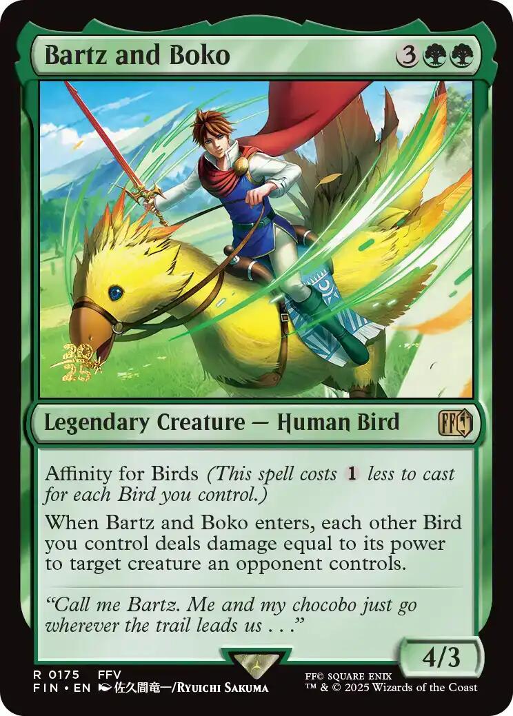 Bartz and Boko [FINAL FANTASY Prerelease Promo] | Local Legends