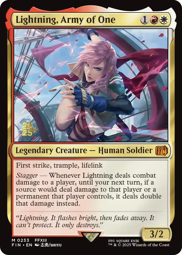 Lightning, Army of One [FINAL FANTASY Prerelease Promo] | Local Legends