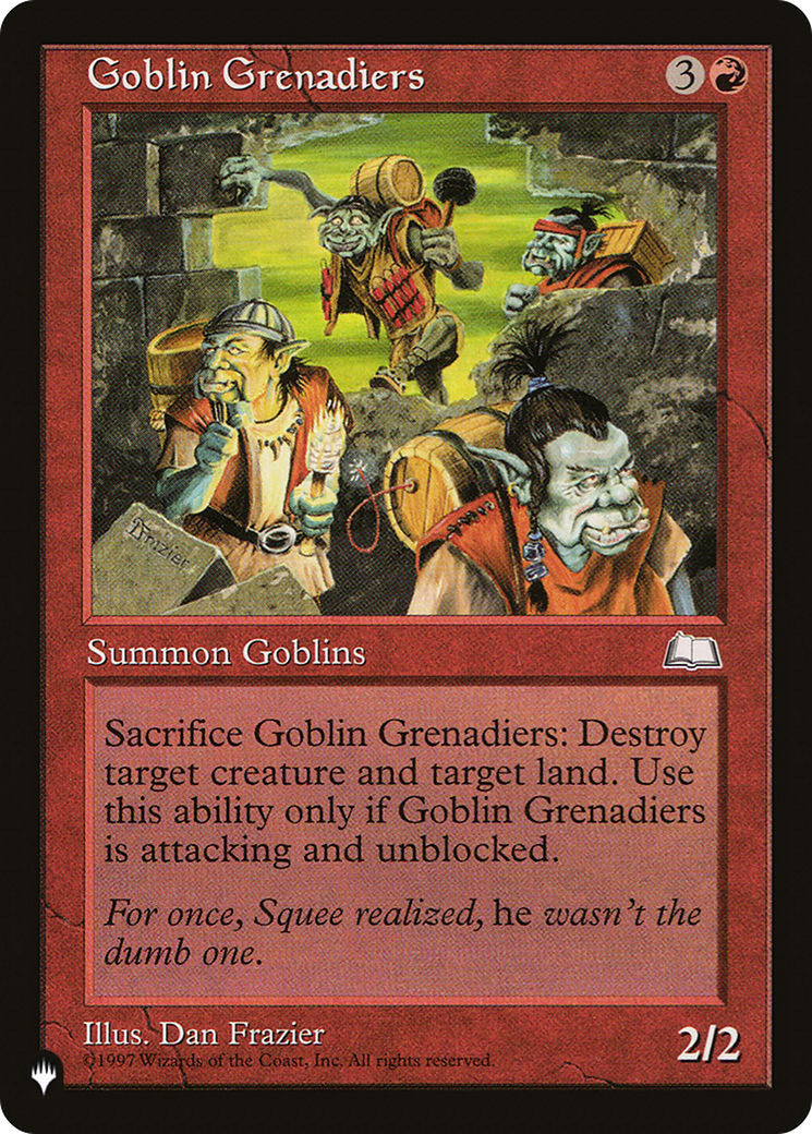 Goblin Grenadiers [The List] | Local Legends