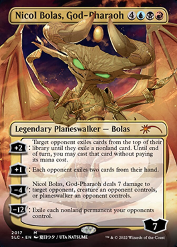 Nicol Bolas, God-Pharaoh (Borderless) [Secret Lair Countdown Kit] | Local Legends
