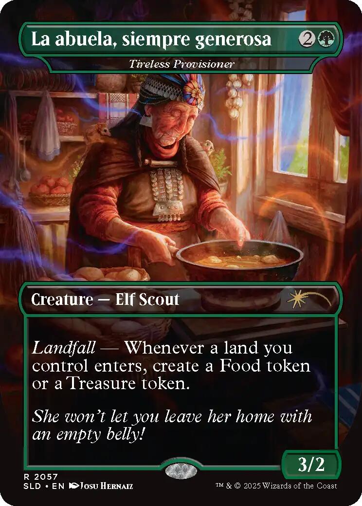 La abuela, siempre generosa - Tireless Provisioner [Secret Lair Drop Series] | Local Legends