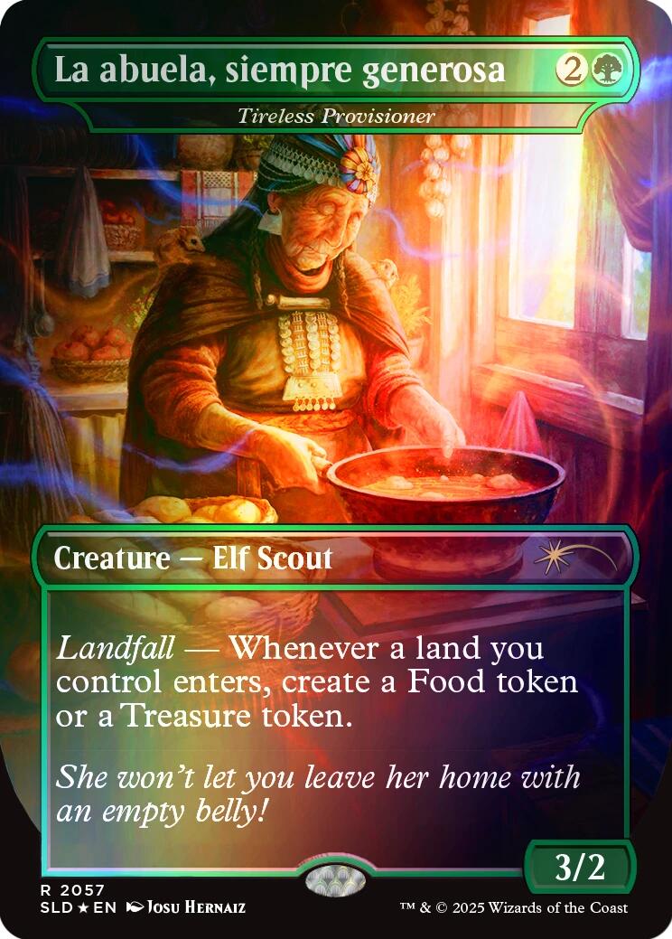 La abuela, siempre generosa - Tireless Provisioner (Rainbow Foil) [Secret Lair Drop Series] | Local Legends