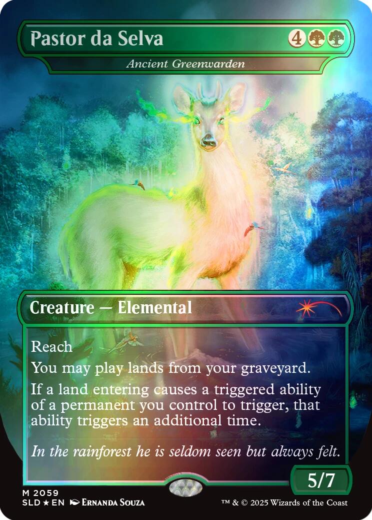 Pastor da Selva - Ancient Greenwarden (Rainbow Foil) [Secret Lair Drop Series] | Local Legends