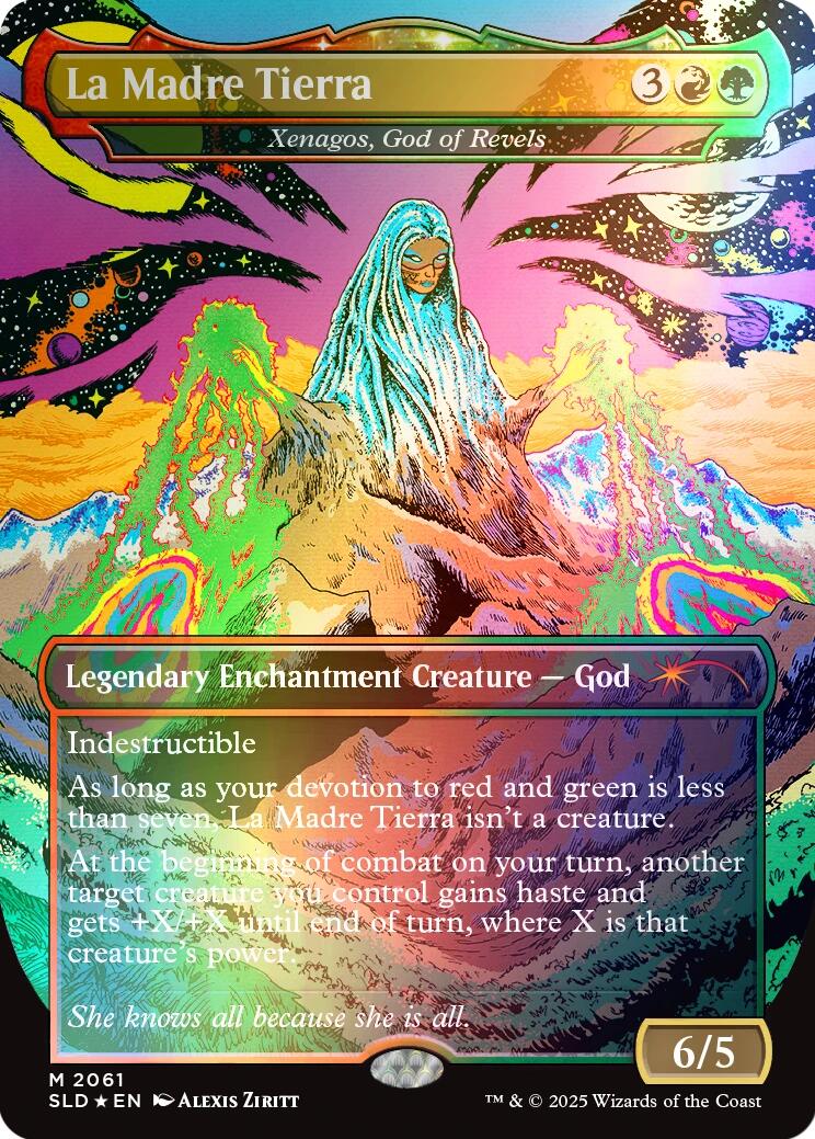 La Madre Tierra - Xenagos, God of Revels (Rainbow Foil) [Secret Lair Drop Series] | Local Legends