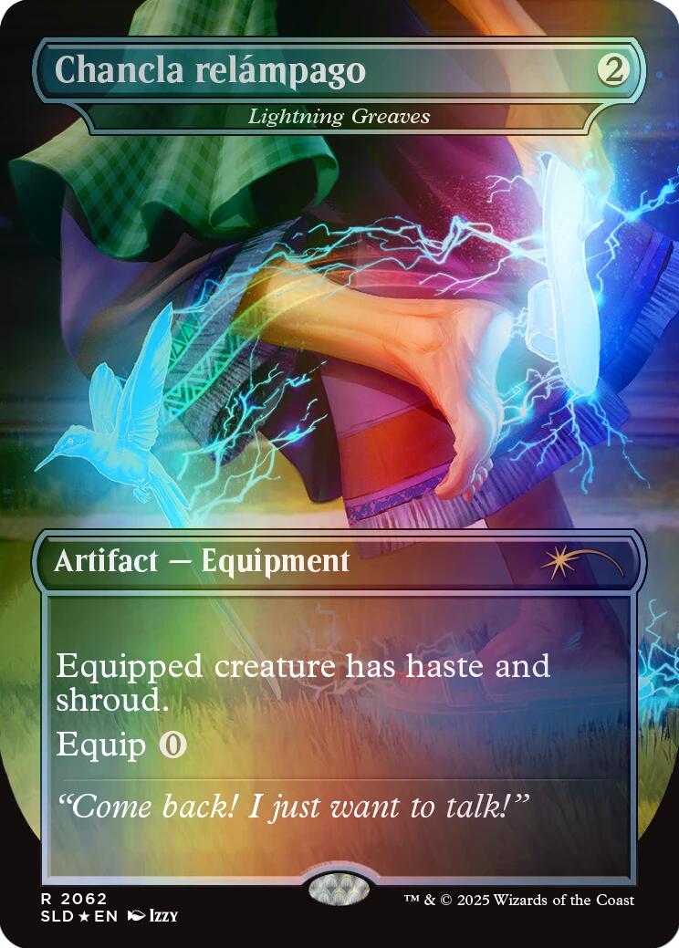 Chancla relampago - Lightning Greaves (Rainbow Foil) [Secret Lair Drop Series] | Local Legends