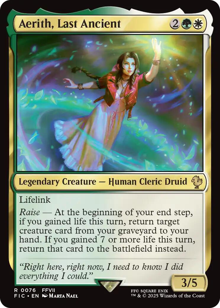Aerith, Last Ancient (Surge Foil) [FINAL FANTASY Commander] | Local Legends