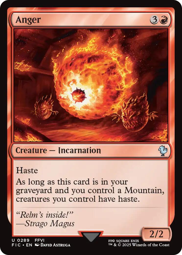 Anger (Surge Foil) [FINAL FANTASY Commander] | Local Legends