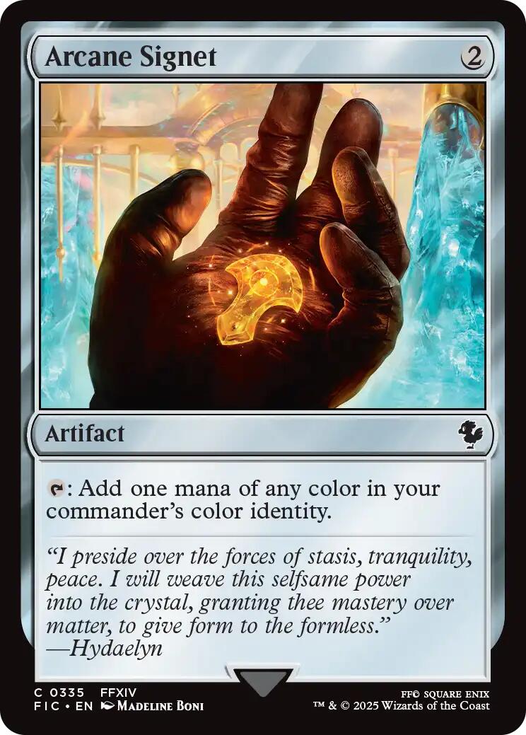 Arcane Signet (0335) (Surge Foil) [FINAL FANTASY Commander] | Local Legends