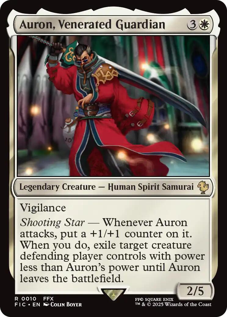 Auron, Venerated Guardian (Surge Foil) [FINAL FANTASY Commander] | Local Legends