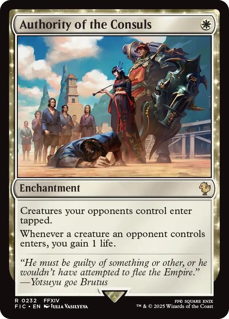 Authority of the Consuls (Surge Foil) [FINAL FANTASY Commander] | Local Legends