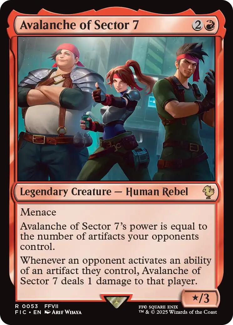 Avalanche of Sector 7 (Surge Foil) [FINAL FANTASY Commander] | Local Legends