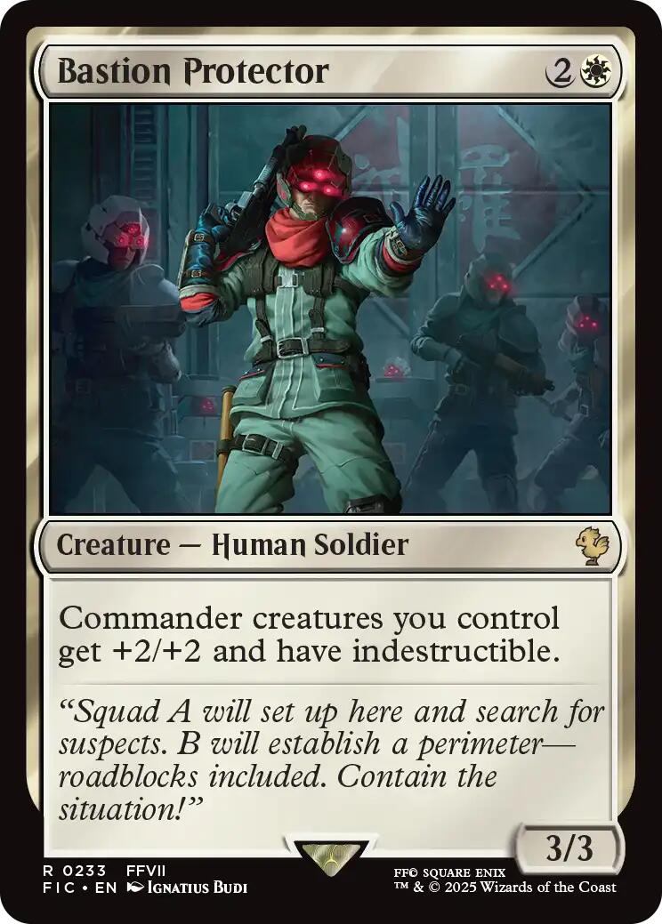 Bastion Protector (Surge Foil) [FINAL FANTASY Commander] | Local Legends