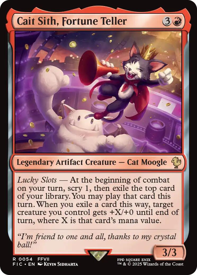Cait Sith, Fortune Teller (Surge Foil) [FINAL FANTASY Commander] | Local Legends