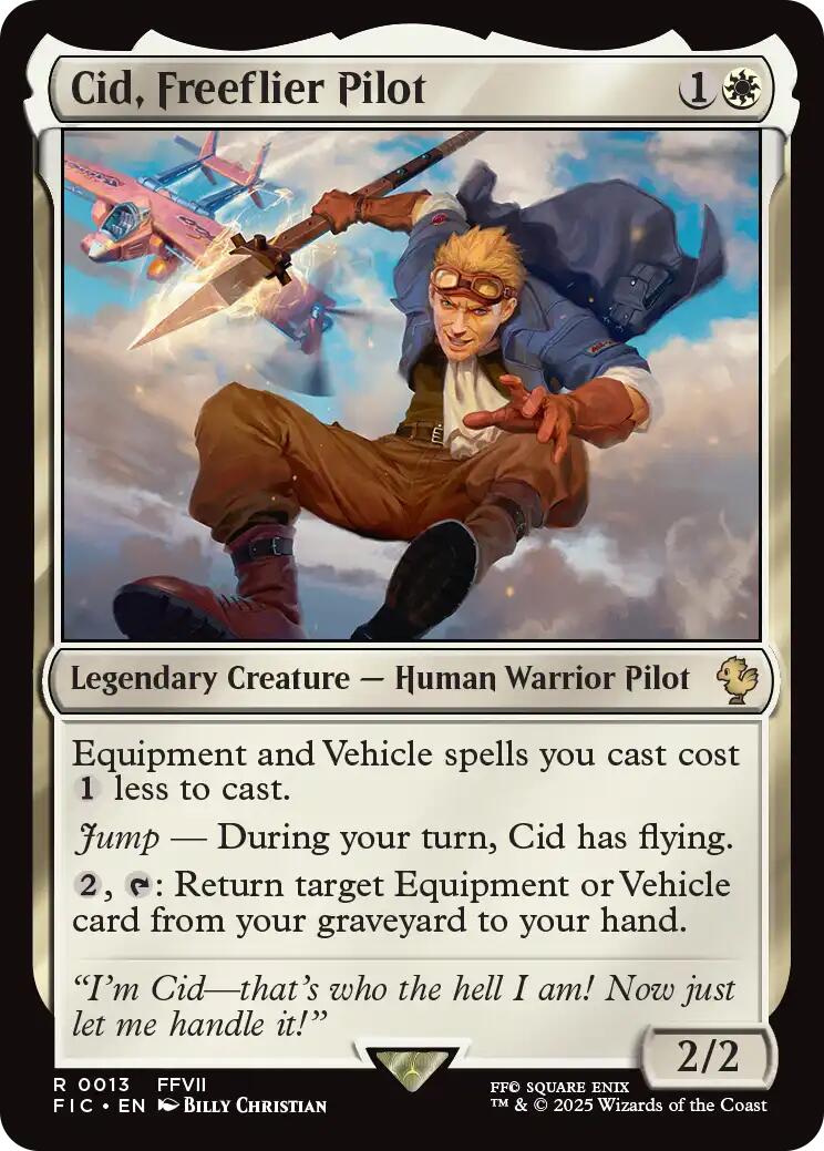 Cid, Freeflier Pilot (Surge Foil) [FINAL FANTASY Commander] | Local Legends