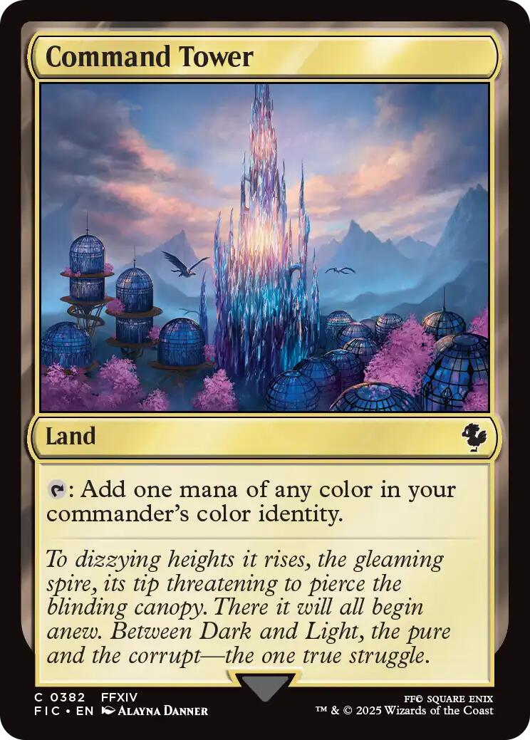 Command Tower (0382) (Surge Foil) [FINAL FANTASY Commander] | Local Legends