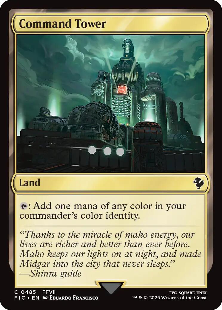 Command Tower (0485) (Surge Foil) [FINAL FANTASY Commander] | Local Legends