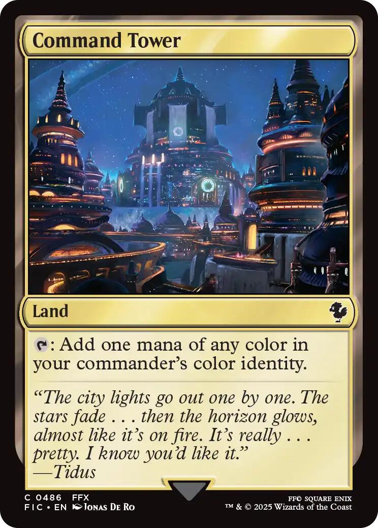 Command Tower (0486) (Surge Foil) [FINAL FANTASY Commander] | Local Legends