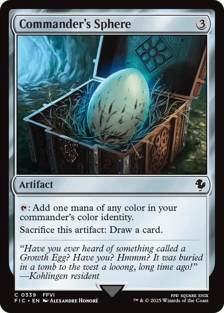 Commander's Sphere (Surge Foil) [FINAL FANTASY Commander] | Local Legends