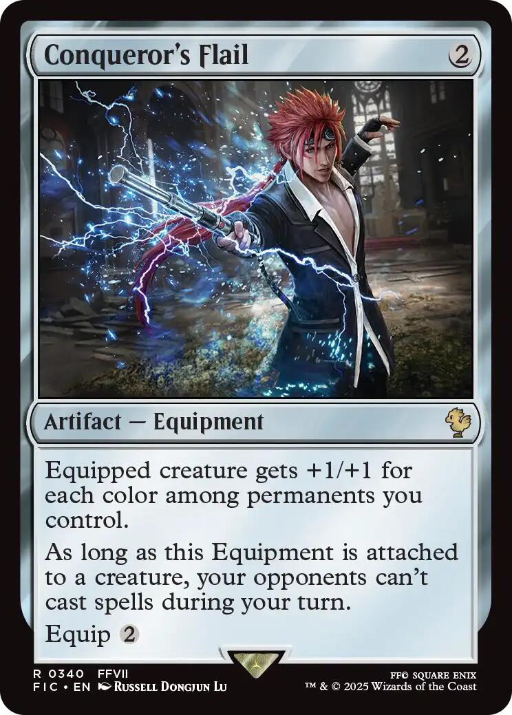 Conqueror's Flail (Surge Foil) [FINAL FANTASY Commander] | Local Legends
