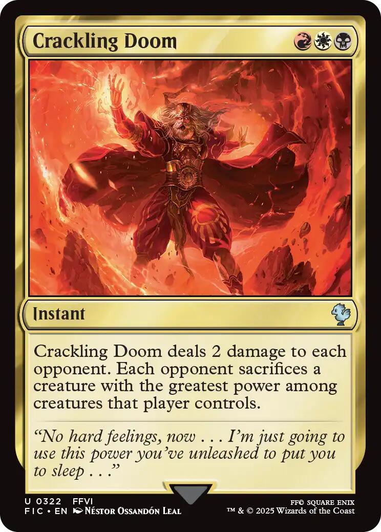Crackling Doom (Surge Foil) [FINAL FANTASY Commander] | Local Legends