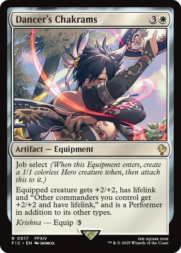 Dancer's Chakrams (Surge Foil) [FINAL FANTASY Commander] | Local Legends