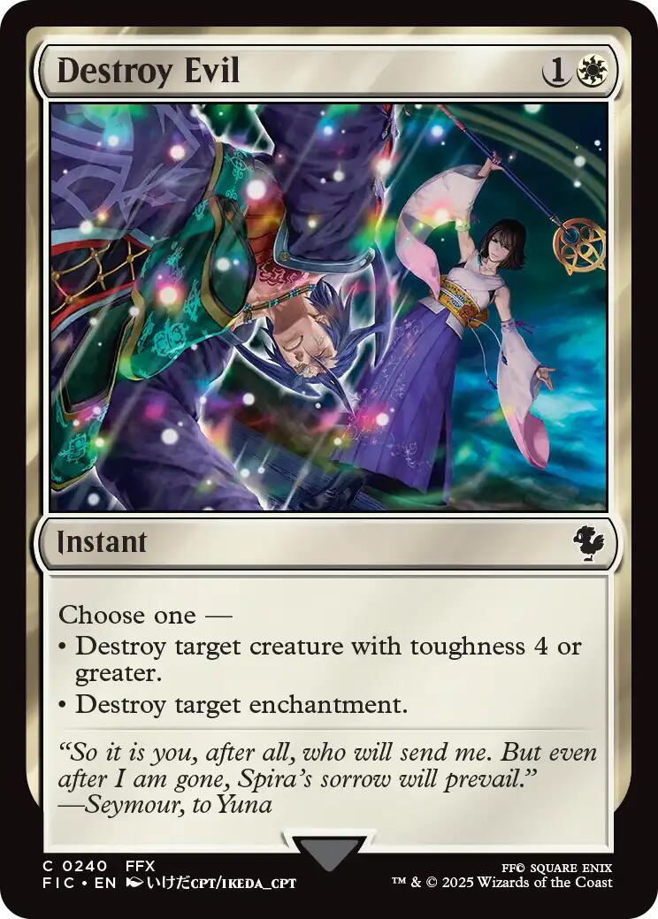 Destroy Evil (Surge Foil) [FINAL FANTASY Commander] | Local Legends